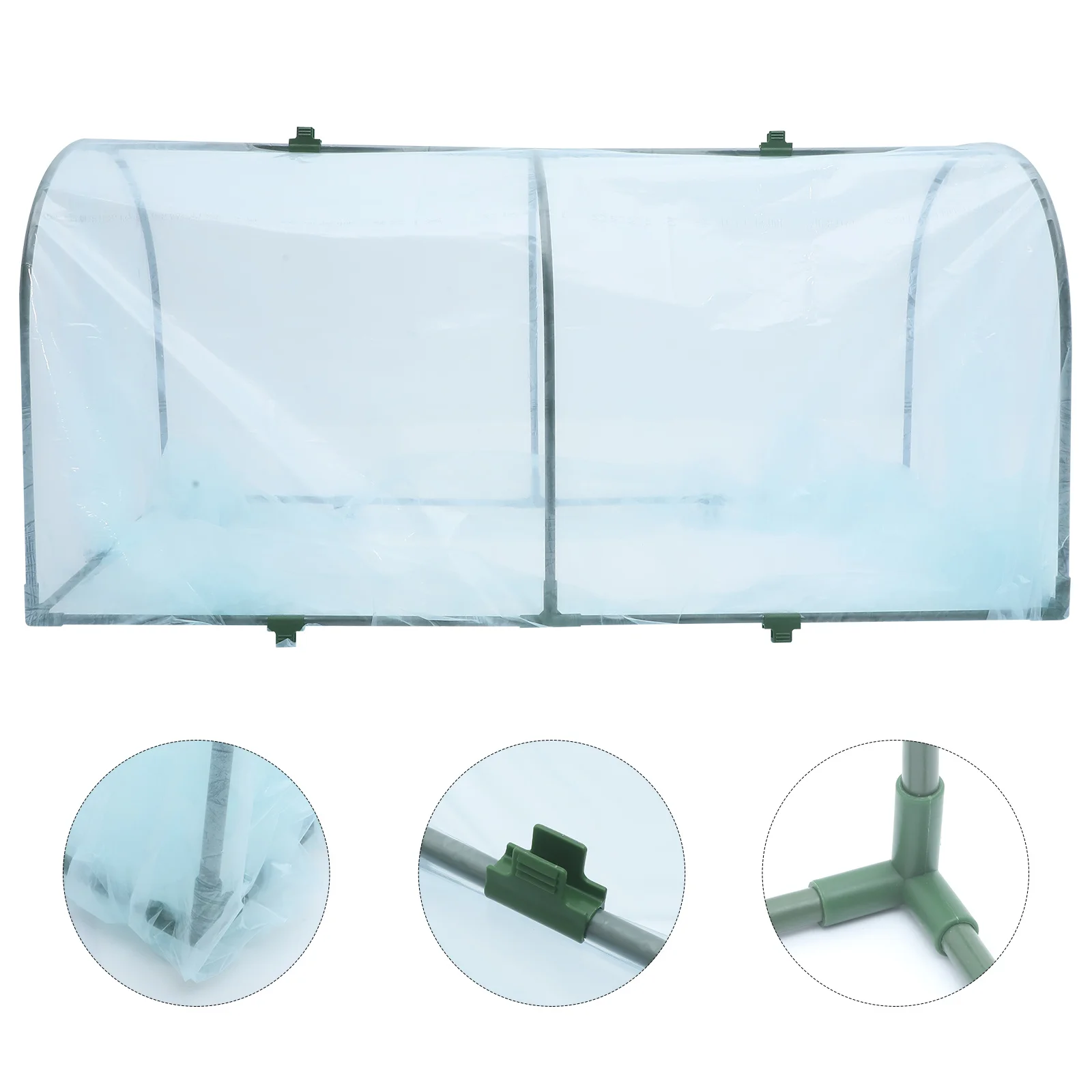 

1 set 1 Set Greenhouse Hoops Brackets With Film For Plant Heat Preservation Outdoor Garden Flower Vegetable Shelter Durable