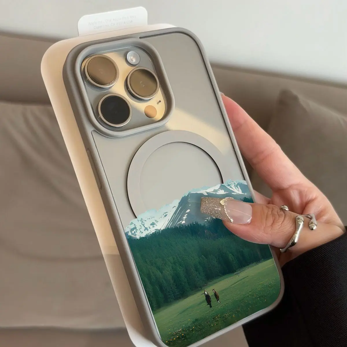 

Premium Magnetic Case for iPhone 17 16 15 Pro Max 14 13 Pro 12 11 Plus Camera Protection for Magsafe Male Female Korea Ins Scene