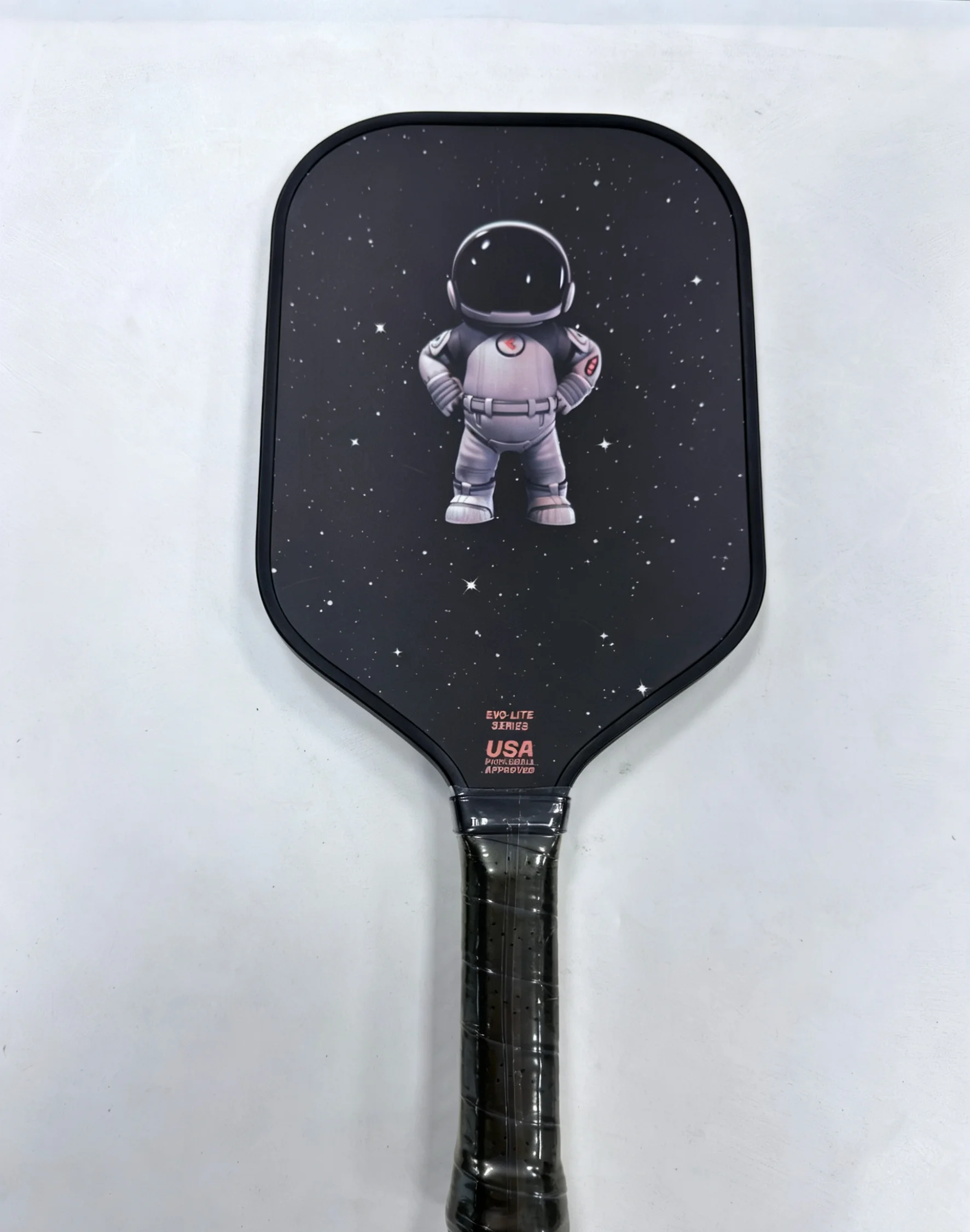 Space Astronaut Pattern Fiberglass Pickleball Paddle Polypropylene Honeycomb Core Light Pickle Ball Paddle for Men Women Youth T