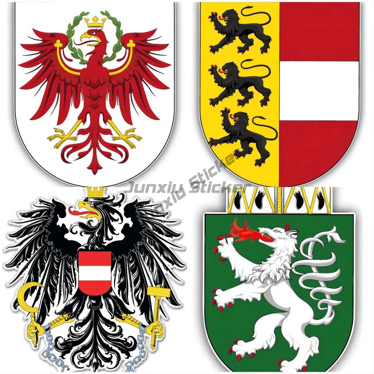 City Coat Of Arms Austria Car Bumper Sticker Decal Gps for Motorcycle Supplies Home Appliance Anime Stickers