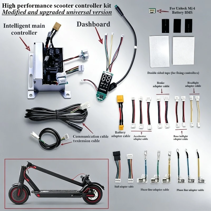 

Electric Scooter Universal Controller Display Instrument, Suitable for Imitating Xiaomi M365 PRO Motor Control Panel 36V350W15A