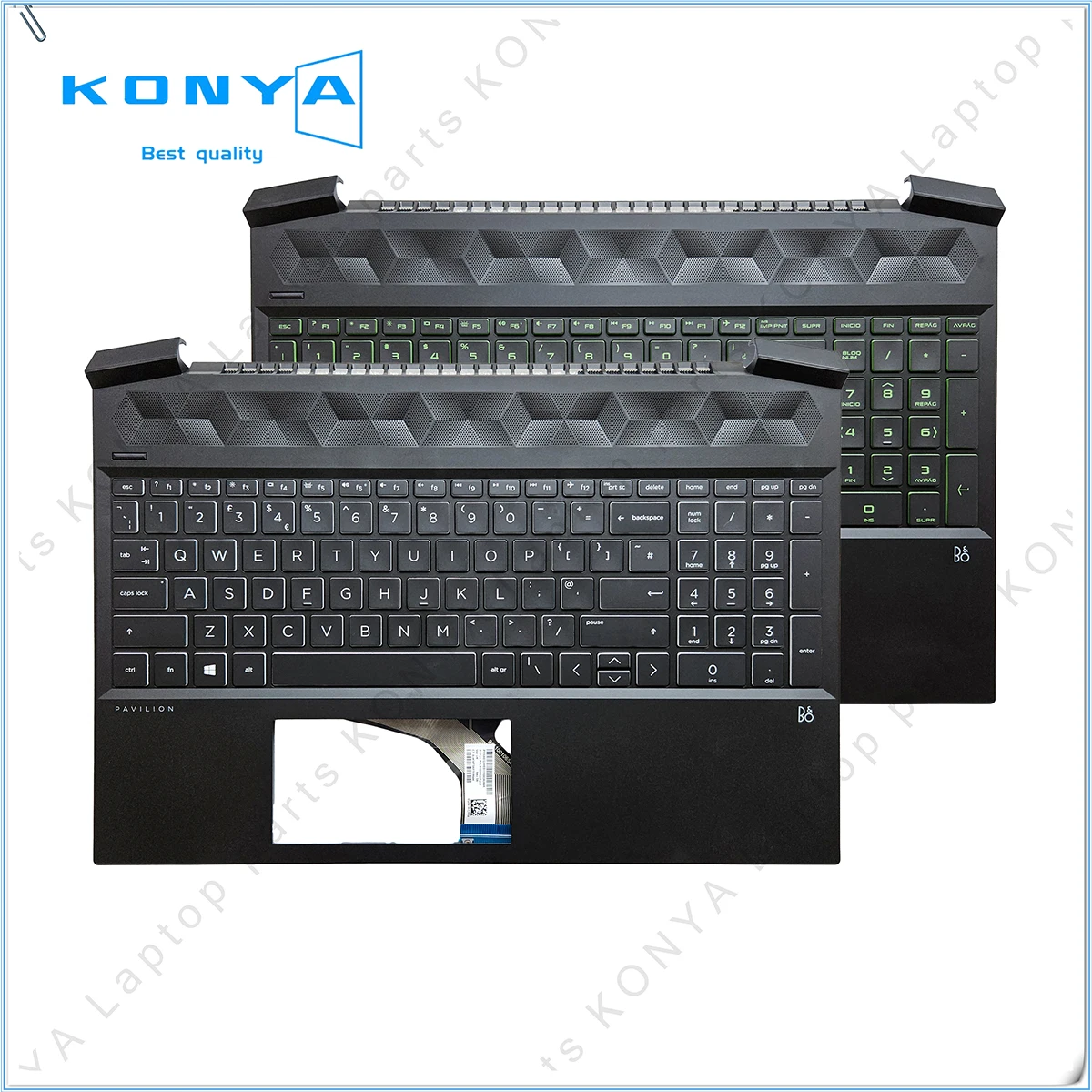 

New Original For HP Pavilion 15-EC TPN-Q229 Series Laptop Palmrest Upper Case Cover With Keyboard Kit