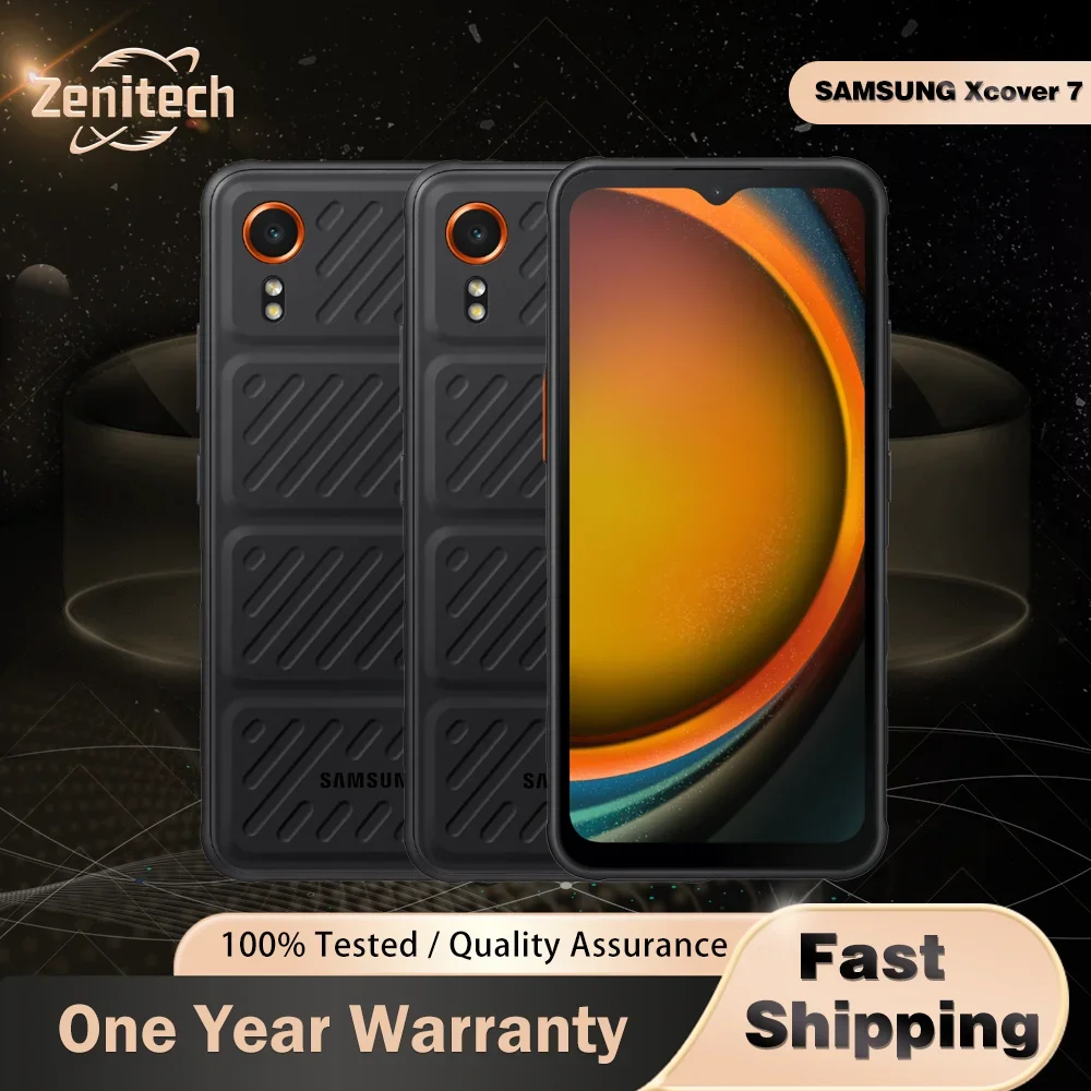 Оригинальный смартфон Samsung Galaxy XCover7 G556B 5G с NFC, 6 ГБ+128 ГБ памяти, eSIM, IPS LCD-экраном 6,6', камерами 50 МП+5 МП, восьмиядерным процессором.