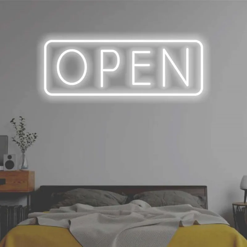 OPEN Neon Signs Handmade Custom LED Neon Sign,Wedding Light Sign,Neon LED Sign,Neon Lights,Name Neon Lights,Neon Sign Custom
