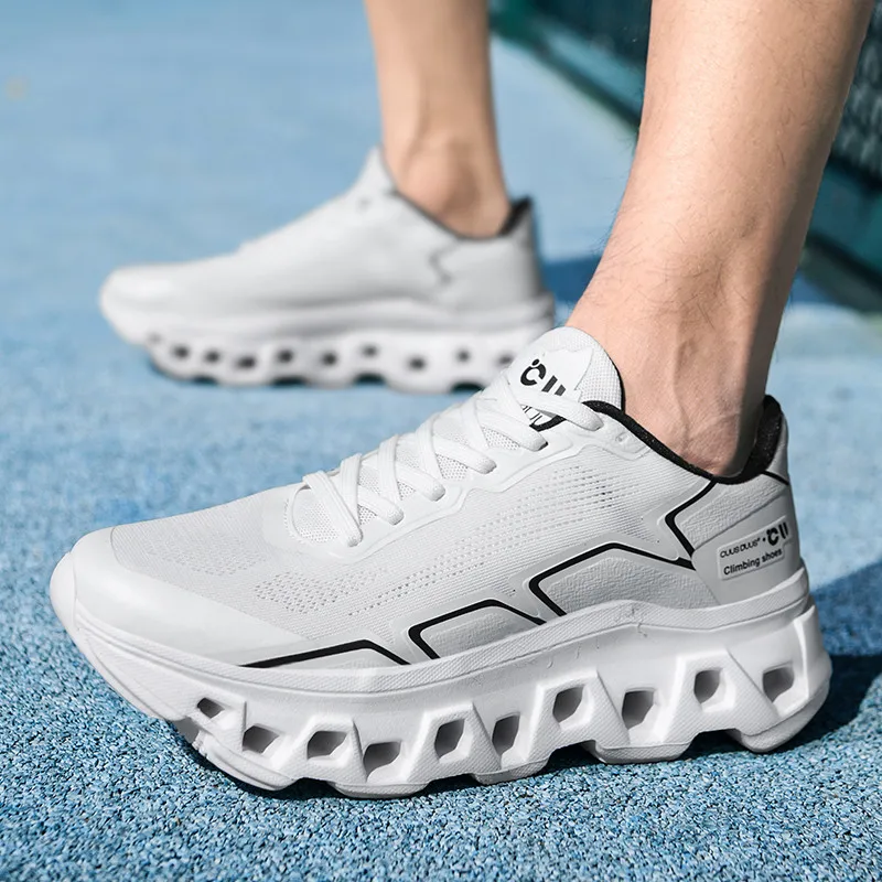 

Men's Running Shoes Non-Slip Breathable Off-road Shoes Cushioning Jogging Outdoor Couple Mesh Luxury shoes Trainer Race Sneakers