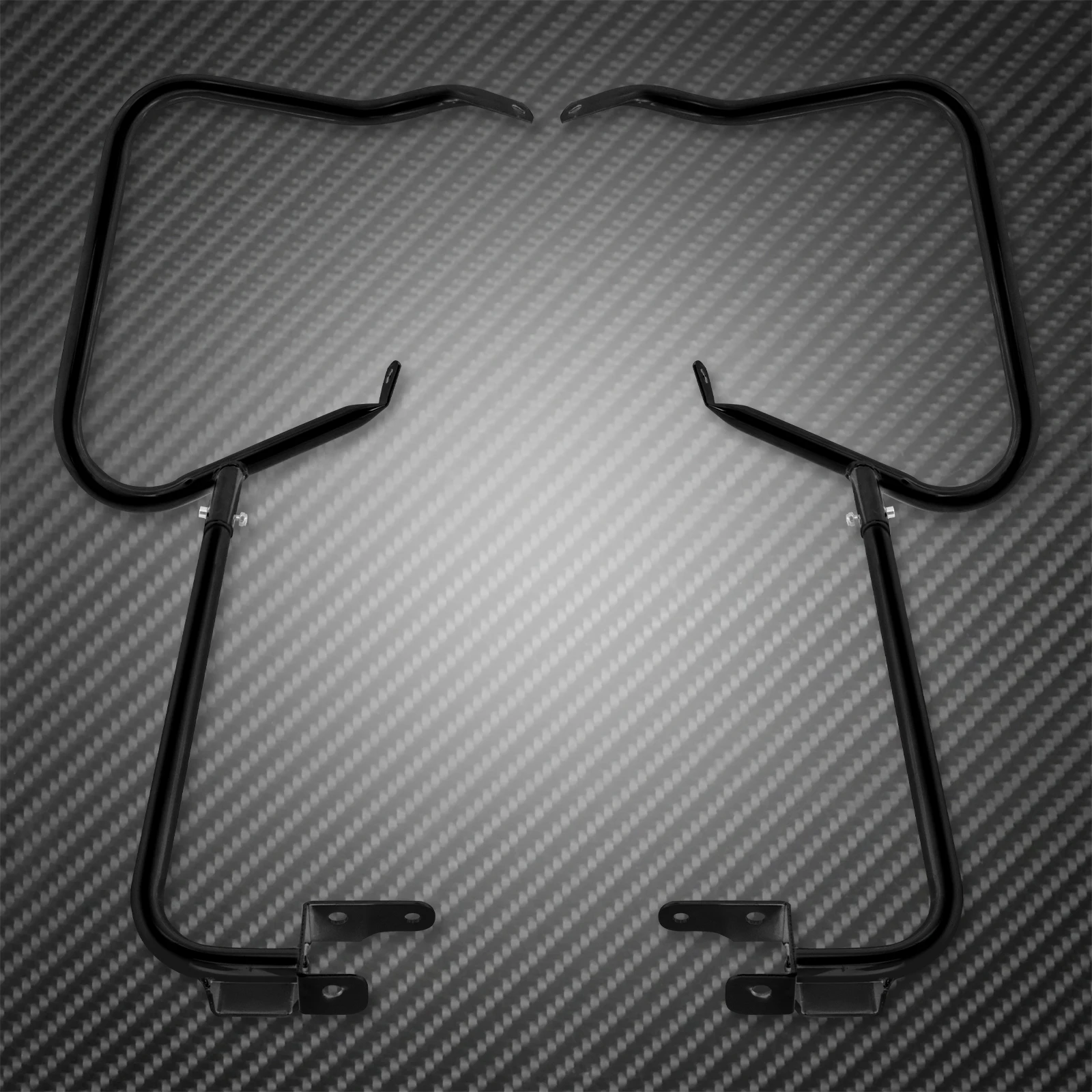 Motorcycle Rear Saddlebag Bracket Guard Bars Kits Support Bar Steel For Harley Touring CVO Road Electra Street Glide 2014-2022