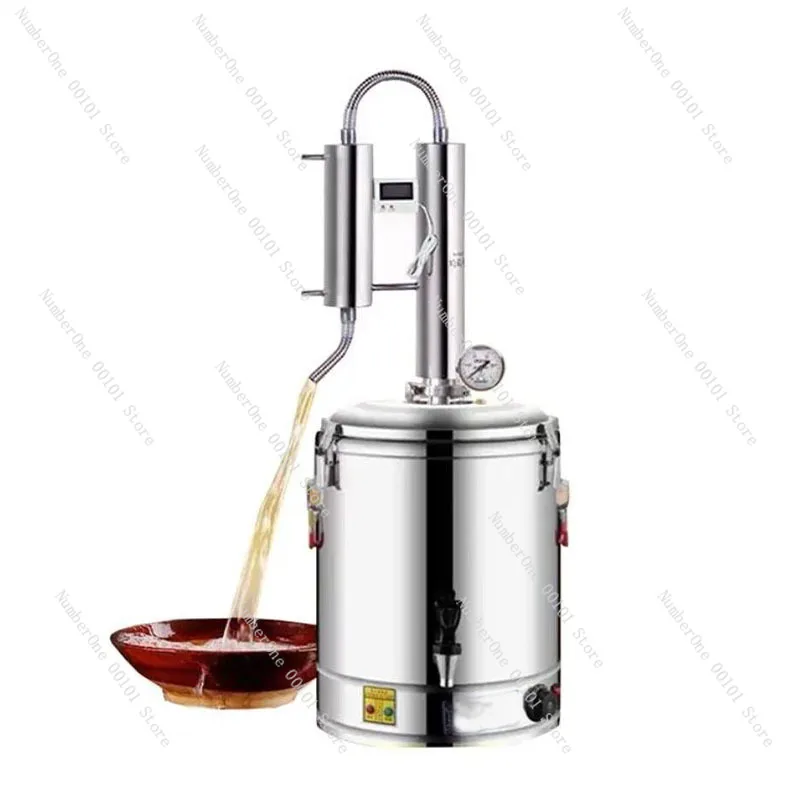 30/50L Alcohol Whisky Moonshine Still Small Wine Steamer Pure Dew Distillation Machine Small Household Essential Oil Extractor