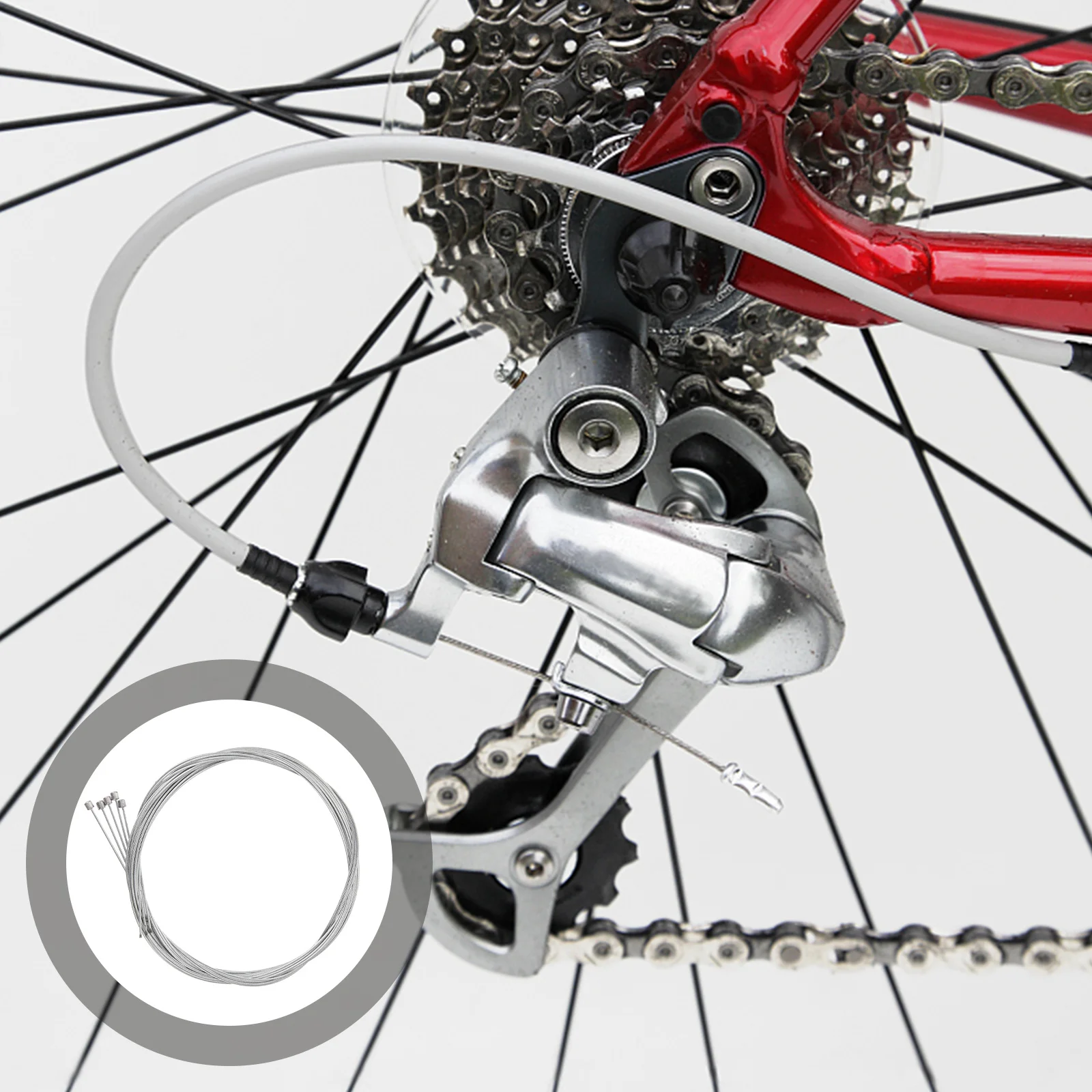 

4pcs Bicycle Cables Durable Front Back Brake Lines Replacement For Mountain Road Folding Bikes Bike Brake Accessories