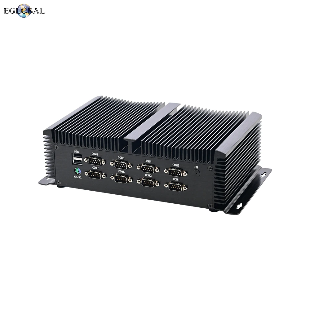 EGLOBAL-Mini PC industriel Windows 10, i5, 1235U, i7, 1255U, 8COM, RS232, RS485, RS422, 3LAN, 2DDR5, 2NVcloser, SSD, GPIO, HDMI, DP, PC sans ventilateur