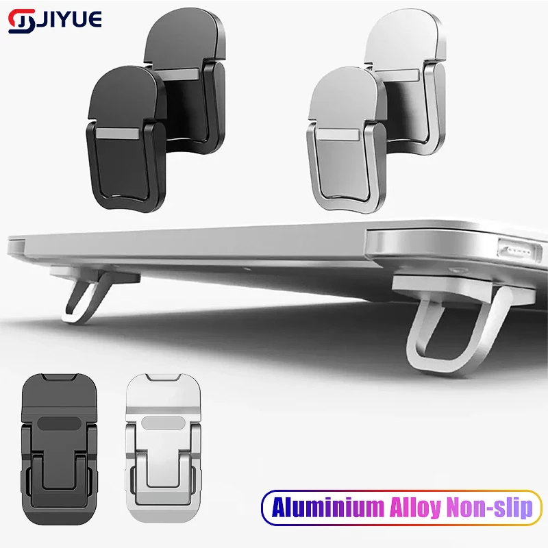 1 Pair Laptop Stand For Computer Keyboard Holder Mini Legs Laptop Stands For Macbook Huawei Xiaomi Notebook Aluminum Support