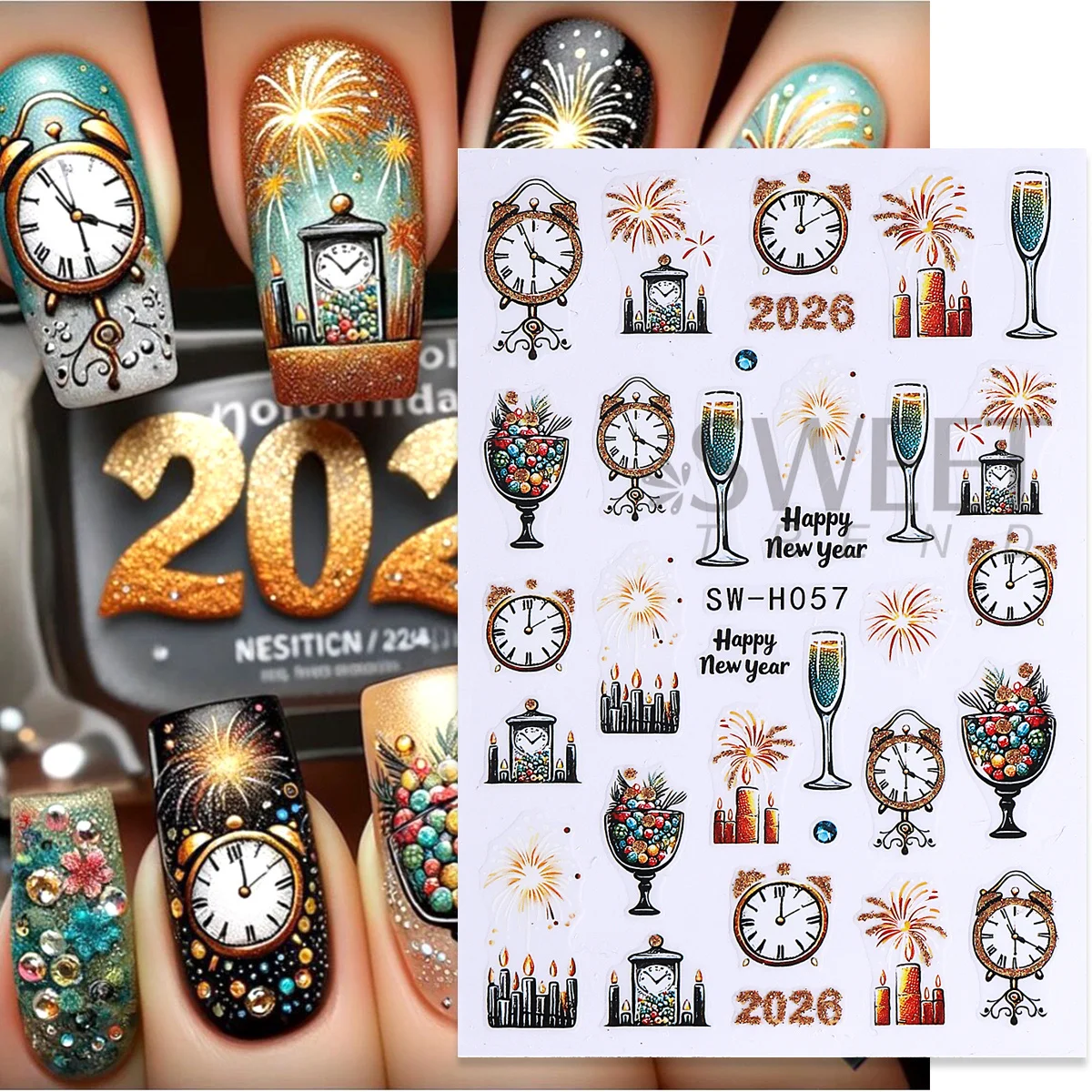 2 pezzi riflettenti glitter ca - Nail Art Trend 2026 recensione e prezzo
