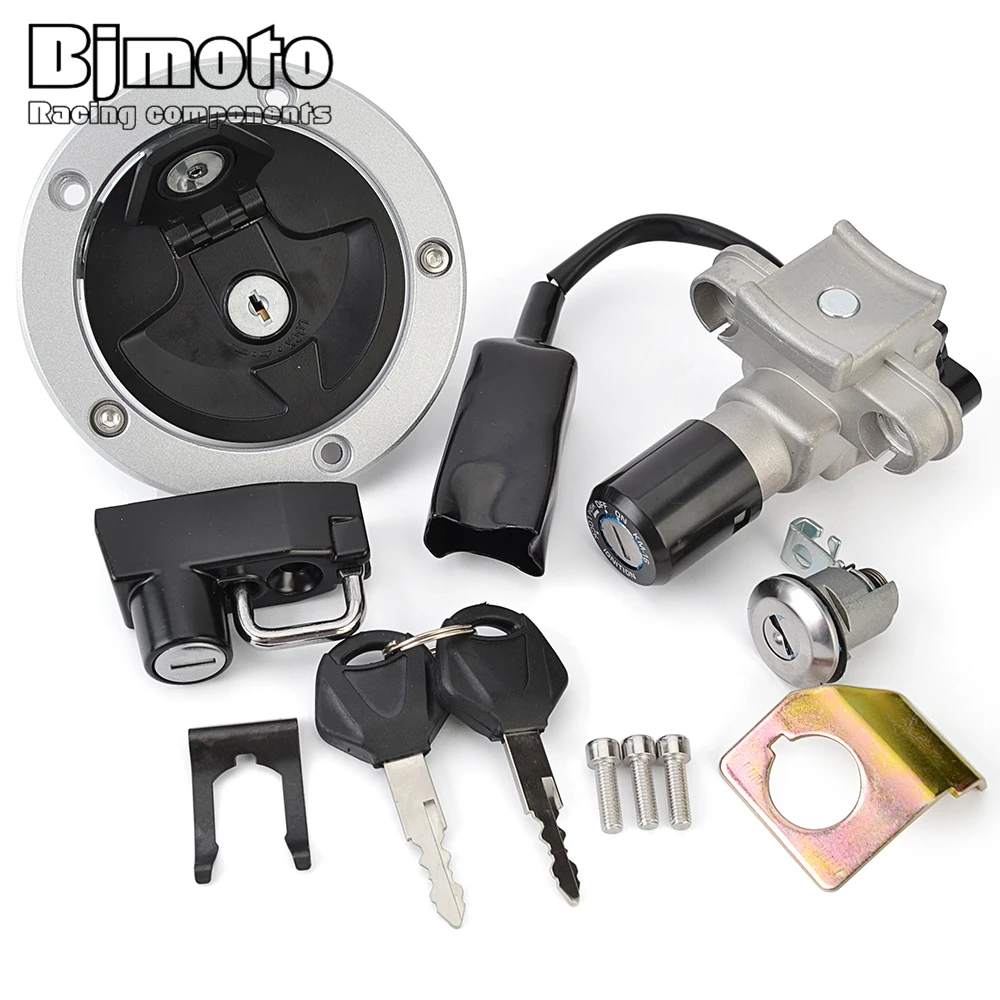 Fuel Gas Cap Ignition Switch Seat Lock with Key Kit  For Kawasaki BR125 Z125 PRO 2020-2023 27005-0685 27016-5415 51049-0752