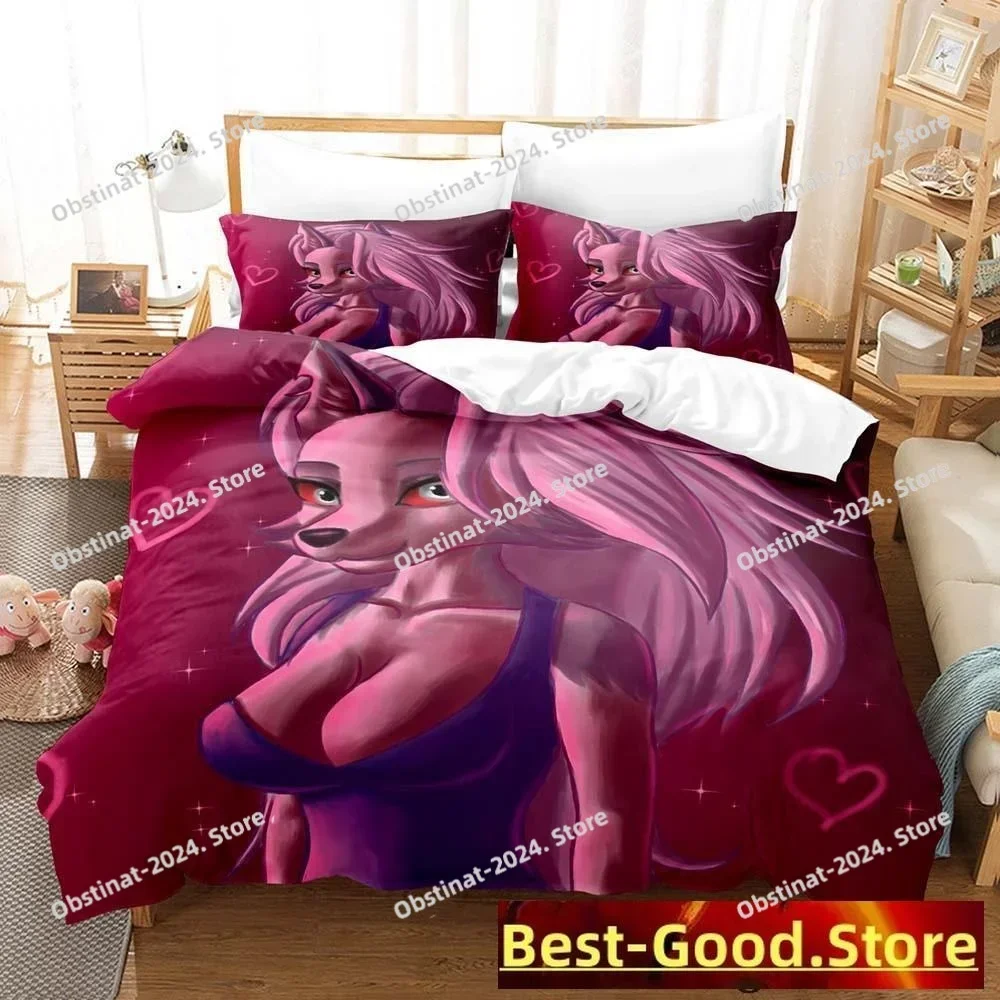 Loona boss 3D Print Comforter Bedding Set,Duvet Cover Bed Set Quilt Cover Pillowcase,King Queen Size Bedding Set Kid Adult Kid