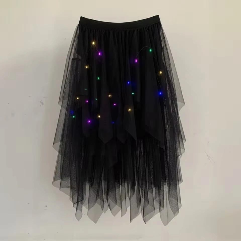 Women'S Asymmetric Skirt Carnival Long Skirt Underskirt Fancy Dress Costumes Skirt Carnival Summer Pleated A Line Mini Skirts