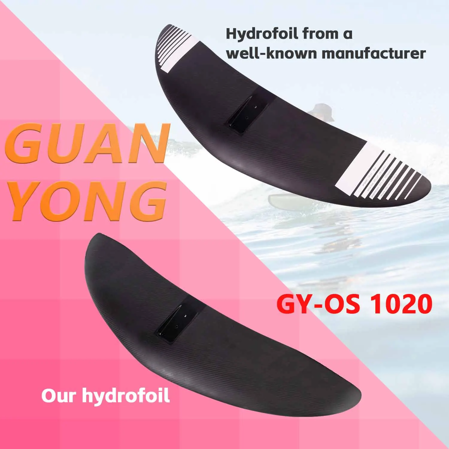 

Outdoor water Sports Factory Price GY-OS 1020 2013 Square cm standing unpowered hydrofoil big blade front wing kite surfing