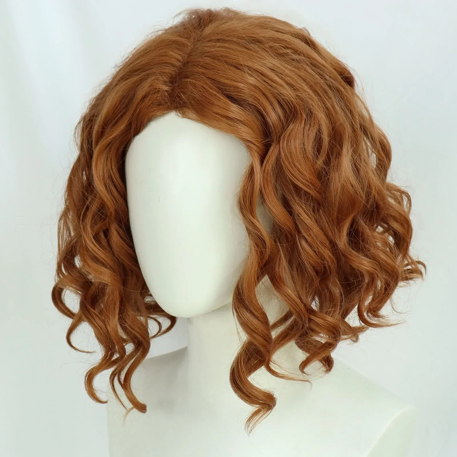 Dungeons & Dragons Honor Among Thieves Synthetic Middle Part Short Curly Shoulder Length Bob Wigs Brown Jerry Doric Cosplay Wig