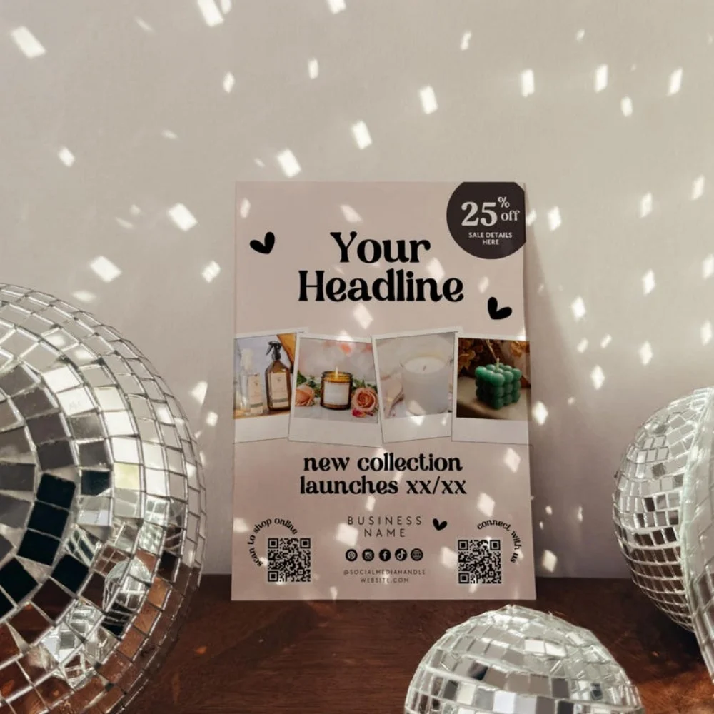 Custom Photo Single Sided Paper Flyers Printing, Marketing Flyers, Invitation Printing,Full Color Prints Promotion Materials