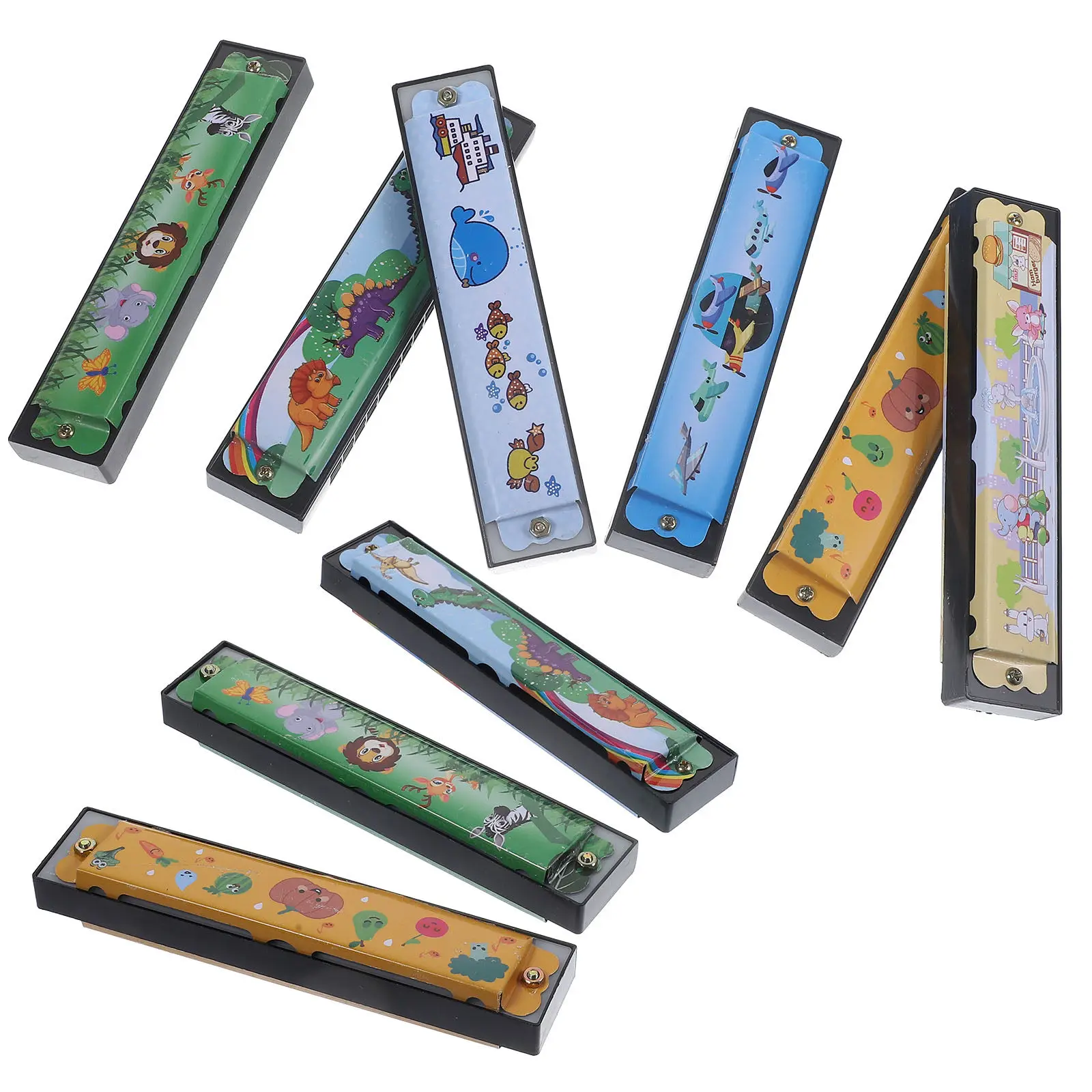 

Набор из 9 детских музыкальных инструментов: губные гармошки для начинающих школьников и студентов