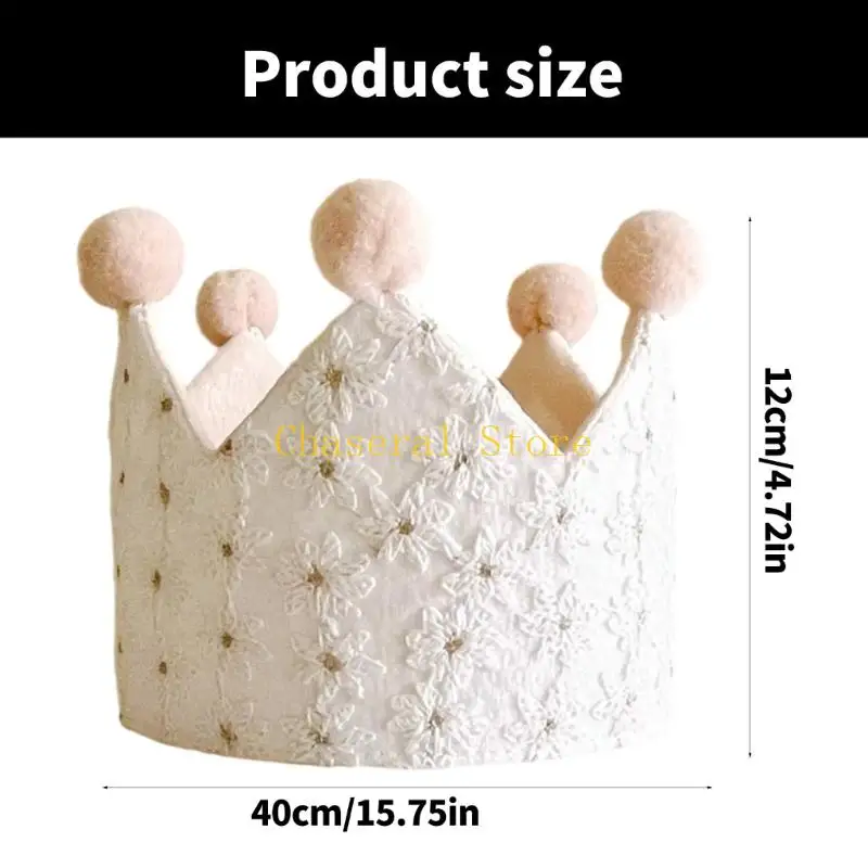 e7ce photoshoots الأزهار تتوج للطفل الملكي التصميم ثلاثي الأبعاد التطريز التنفس #6