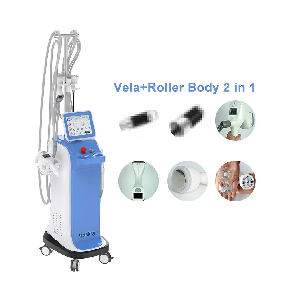 2 In 1 Vela Body Shape Inner Ball Roller Massage Lymphatic Drainage Vacuum 40K Cavitation Cellulite Reduction Body Slim Machine