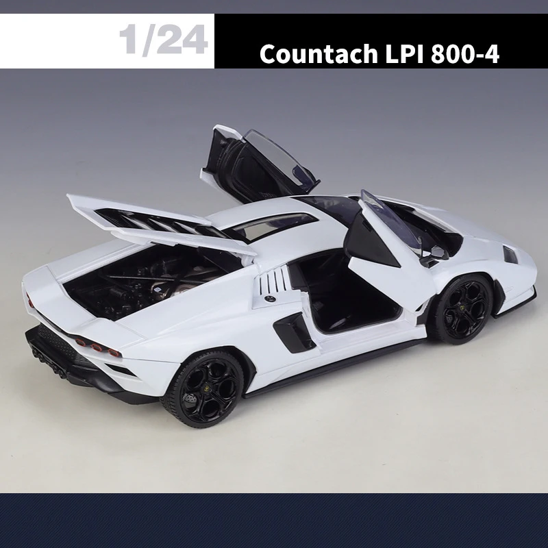 WELLY 1:24 Lamborghini Countach LPI800 Alloy Car Diecasts & Toy Vehicles Car Model Miniature Scale Model Car Toy For Children