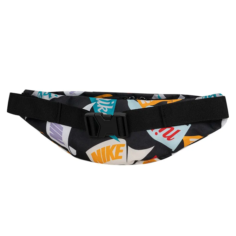 Nike Men's and Women's Summer New Sports and Leisure Messenger Bag Shoulder Fanny Pack HJ8368-010