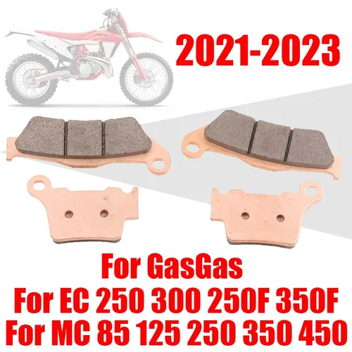 Imagen 1 del producto Pastillas de freno delanteras y traseras para motocicleta, para GASGAS Gas EC MC 125 250 300 250F 350F 450F EC250 EC300 MC85 MC125 MC250 EC250F MC450F