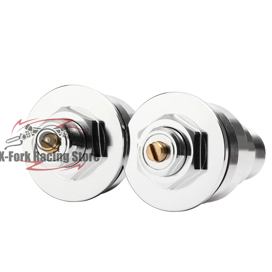 Front Preload Fork Caps Bolts For KAWASAKI ZX400 ZXR400R H2/J2 1990 ZX250 ZXR250 C1/C2/C3/C4/C5/C7/D1/A2/B2 1990-1995 11012-1748