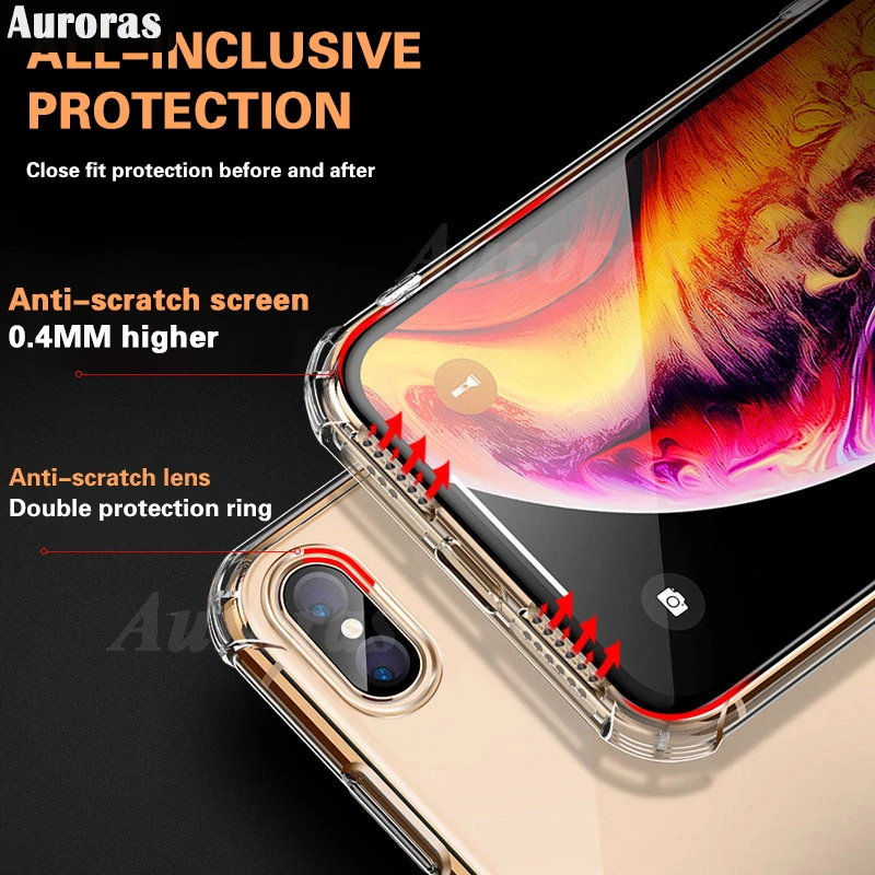 Auroras For Tecno Pova 6 Pro 5G Case Clear Airbag Corners Soft Shell For Tecno Pova6 Neo 4G Shockproof Back Cover