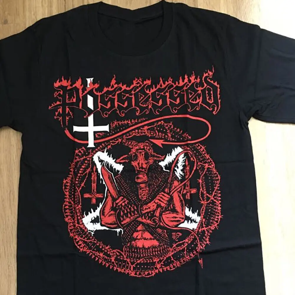 

Горячая футболка POSSESSED SEVEN Band, черная футболка из плотного хлопка, размер S 5XL PP706