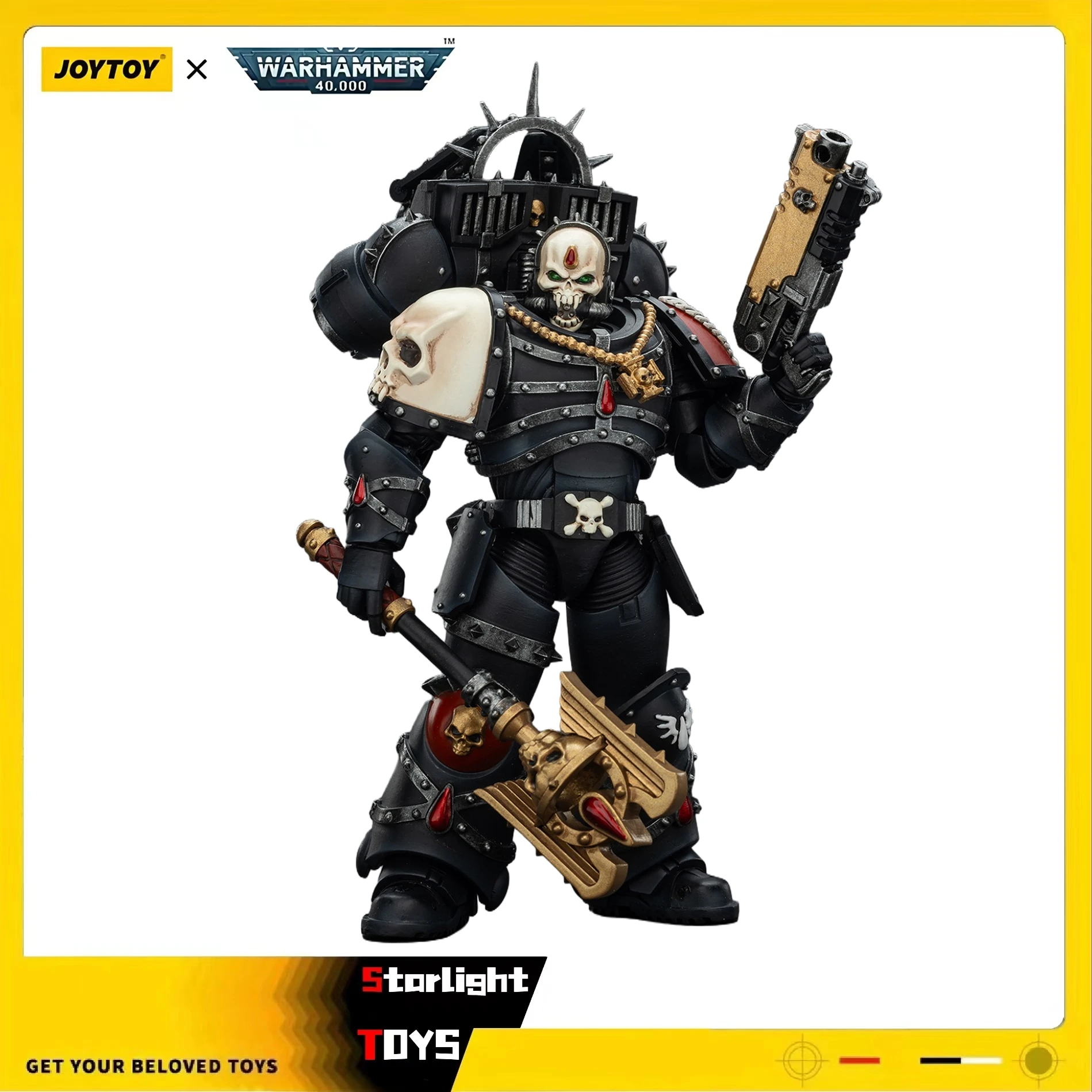 

【Pre Sale】JOYTOY Warhammer 40K Blood Angels Lemartes with Jump Pack,Blood Crozius and Absolver Bolt Pistol 1/18 Action Figure