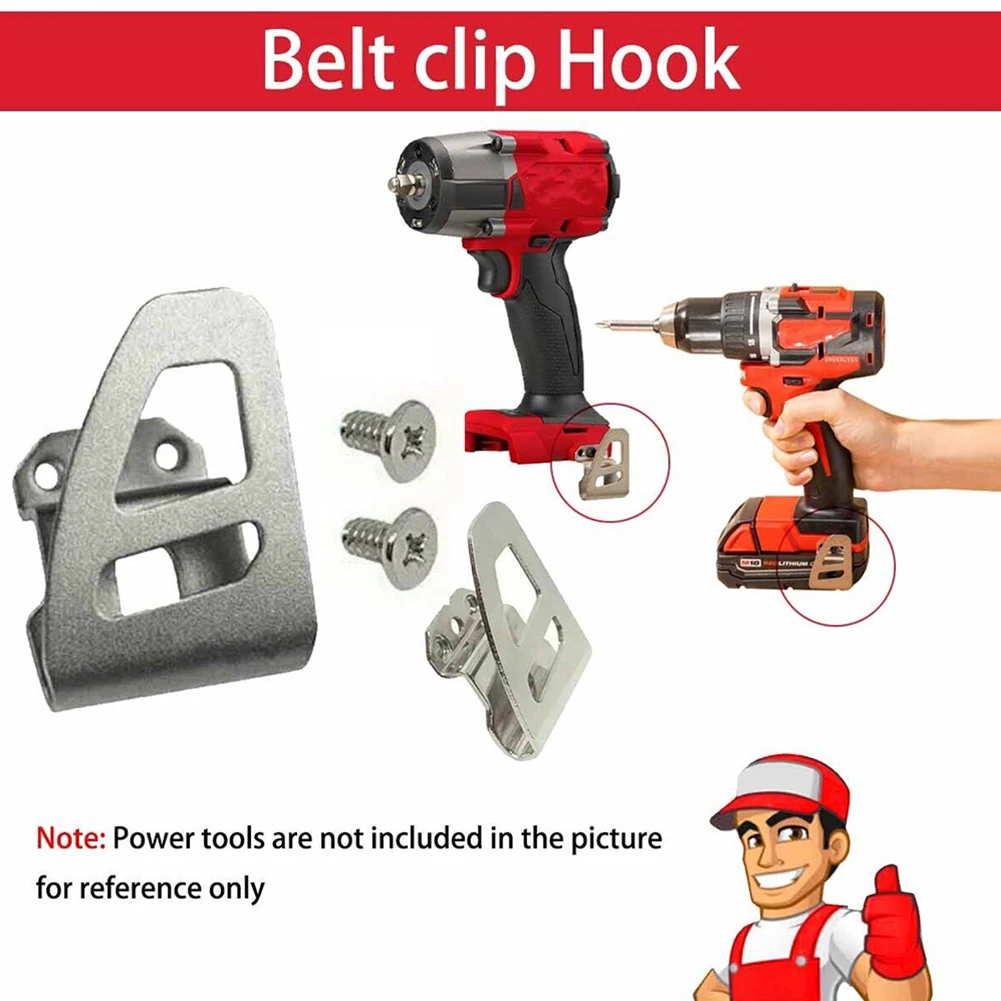 High Quality For Drills For Wrenches Belt Clip Hooks Screws 7pcs/set Accessories Kit Parts Power Tool Silver Sturdy