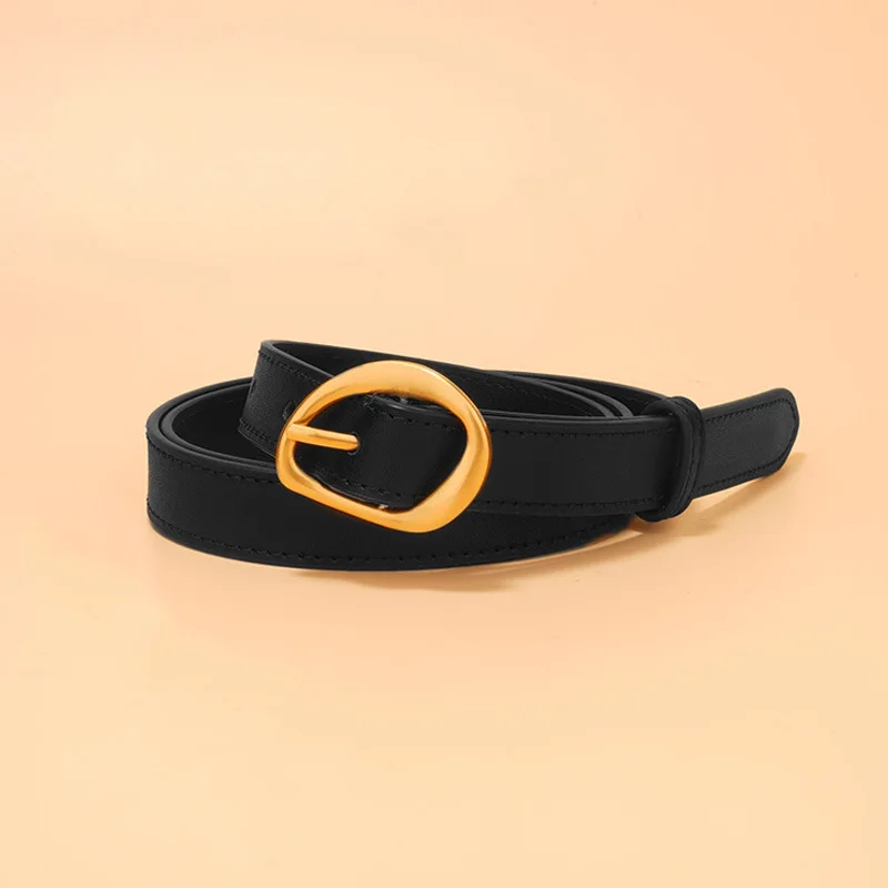 

New style women's genuine leather pin buckle belt, stylish decoration matching jeans belt, high-end belt