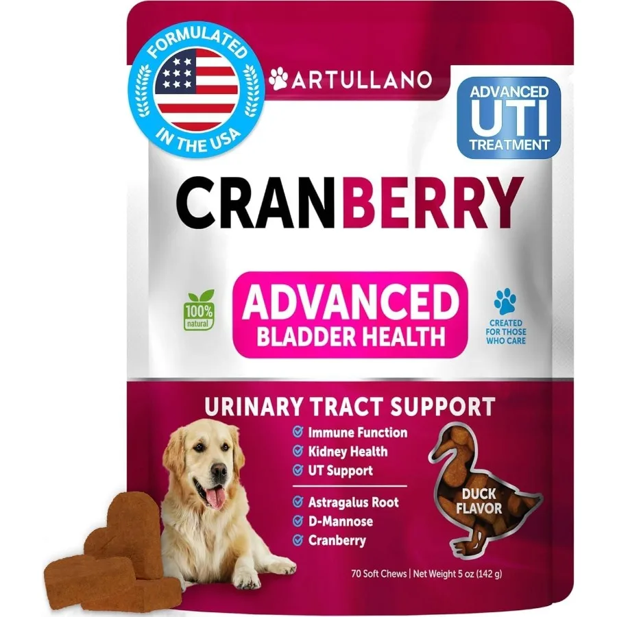 

Dog UTI Treatment Cranberry Supplement Bladder Control for Dogs Urinary Tract Infection Incontinence Pill Bladder Stones UTI Me