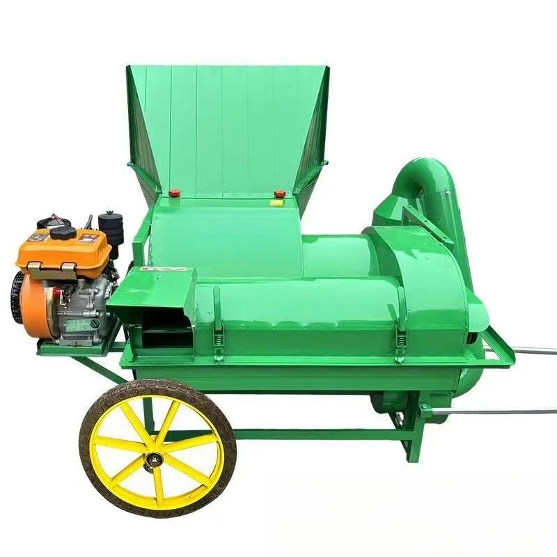 Multifunctional rapeseed sorghum wheat soybean sesame rice soybean enlarged drum thresher