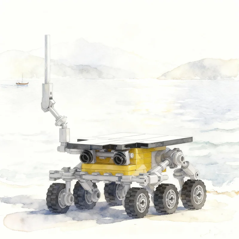 

Набор для сборки модели космического аппарата NASA S Sojourner, 102 детали, усовершенствованная версия, конструктор, развивающая игрушка, подарок на Рождество