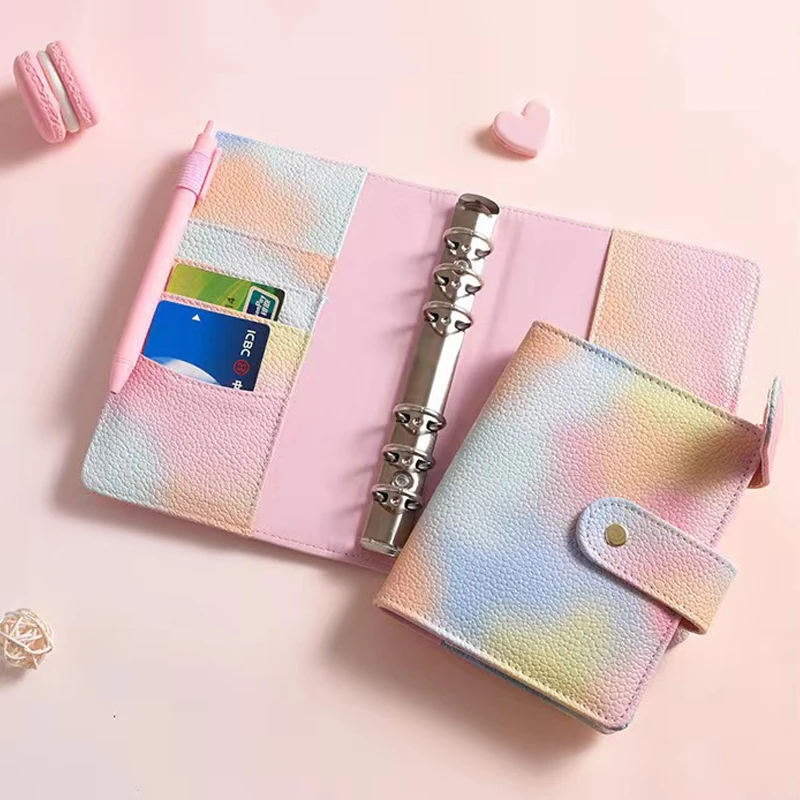 a7 binder budget money wallet Color cash envelopes for budgeting With Binder Budget Planner Organizer Loose-leaf Notebook