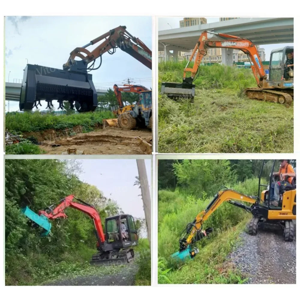 Factory direct sales hydraulic excavator flail lawn mower for sale excavator