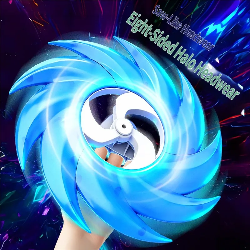 

Octescent Light Wheel Rotating Luminous Toys Gift Props Rechargeable 3D Printing Cosplay Battle Game for Kids Spiral Sword