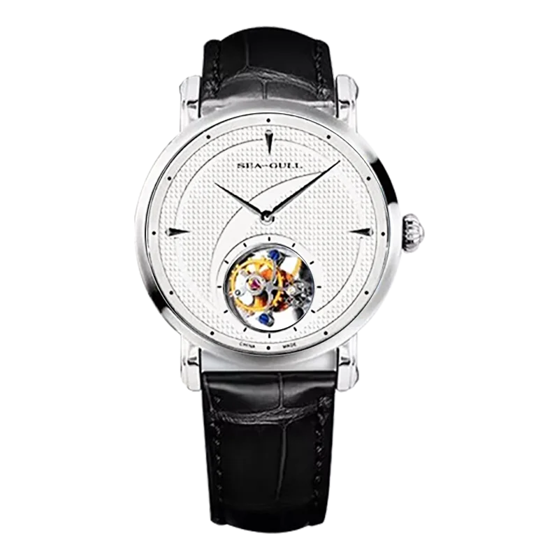 Genuine Seagull Tourbillon Manual Wind Edição Limitada Relógio Masculino Mecânico Com Original Certificação de Papel 818.17.7010