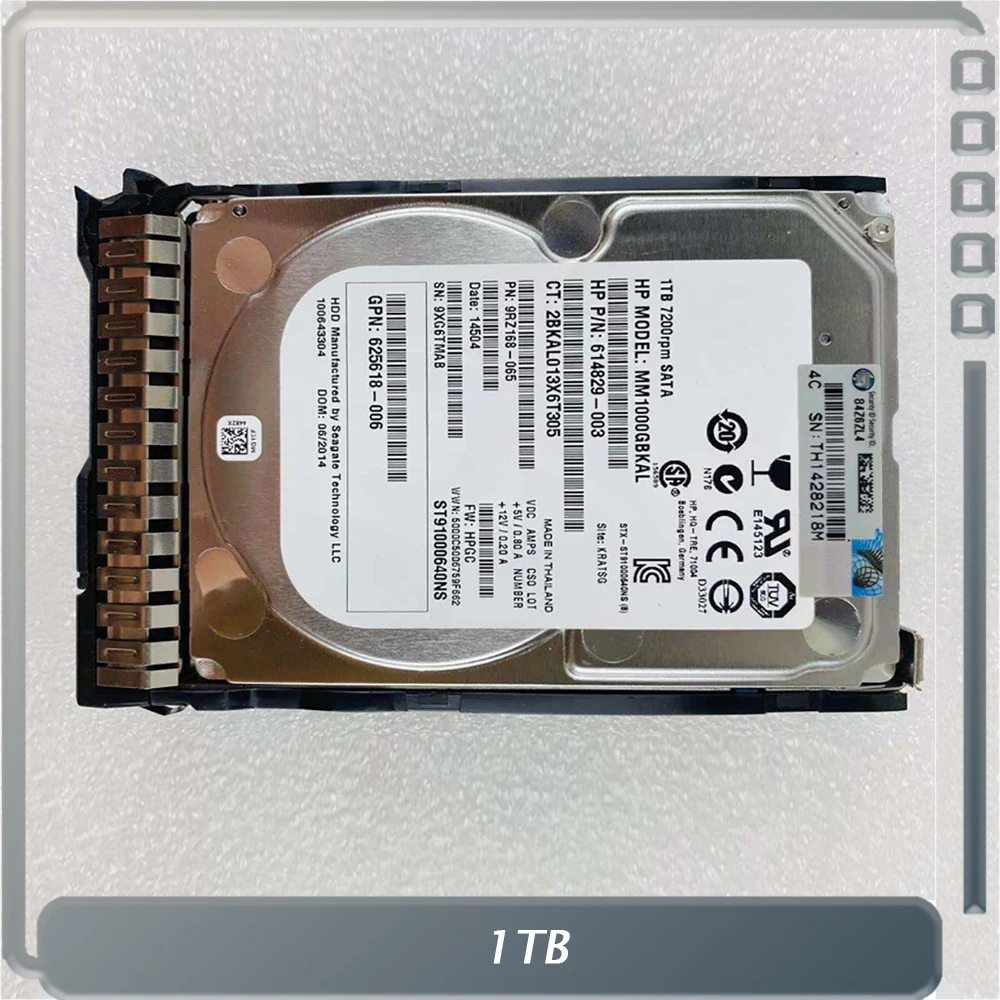 

For HP 655710-B21 656108-001 1T SATA 2.5" Gen8 Server Dedicated Hard Drive