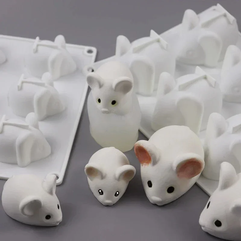 3D Mouse Shape Silicone Mould For Mousse Cake Chocolate Fondant DIY Dessert Making Kitchen Baking Cake Decoration Supplies