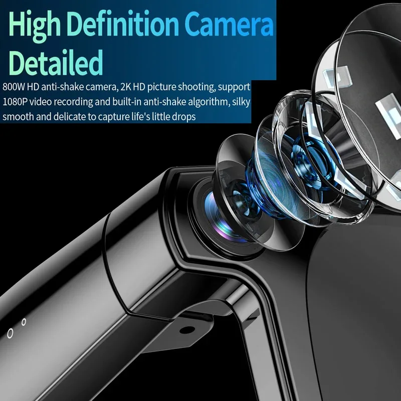 Women AI Smart Glasses 800W HD Camera Anti Blue Light The Map Translation Video Call Take Photos UV Protection Sunglasses Men