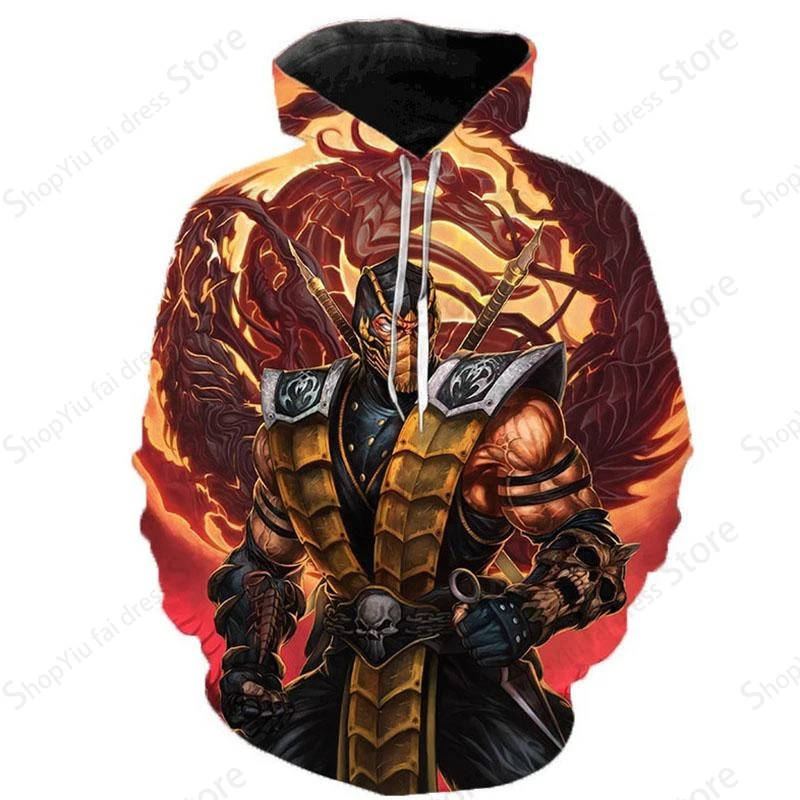 Mortal kombat hoodies jogo 3d impressão gráfico hoodies das mulheres dos homens moda hoodies menino casaco feminino suores roupas dos homens cosplay rua