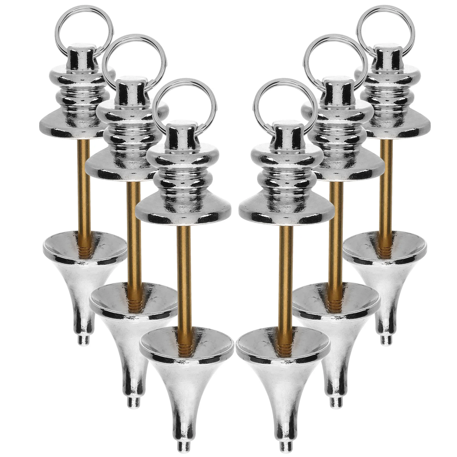 

6Pcs Copper Dowsing Pendulum Pendant Set for Healing Chakra Balance Meditation Spiritual Divination Accessories