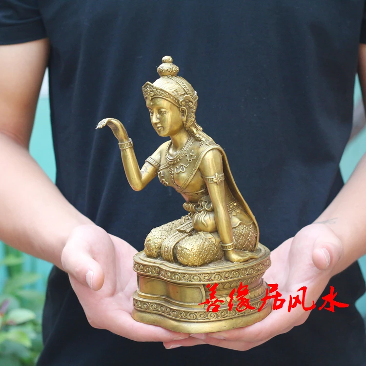 HOT SALE # Company SHOP Store home efficacious Mascot Protection-Thailand goddess of money Nang Kwak Buddha FENG SHUI statue