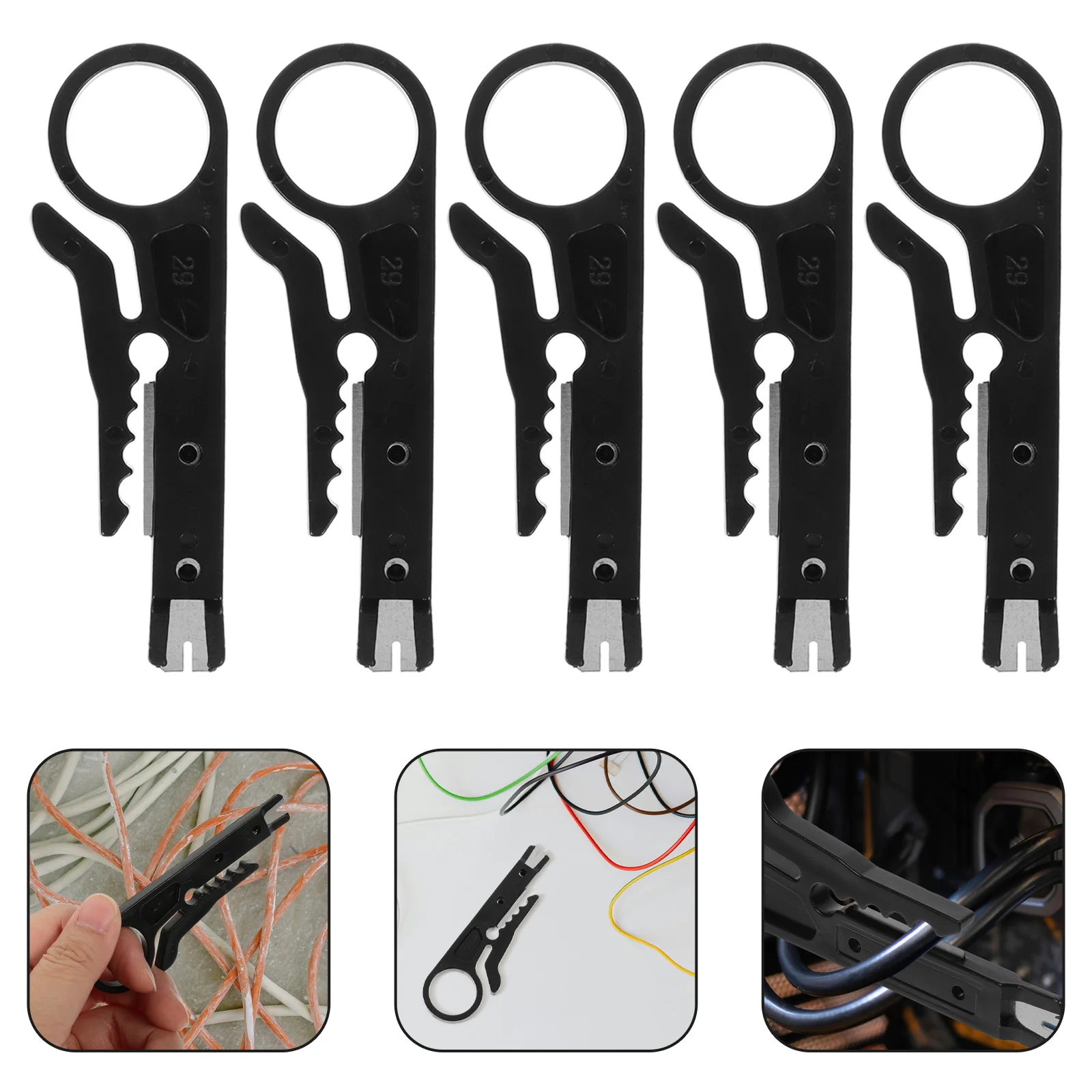 

10Pcs Wire Strippers Mini Cable Strippers Tool for Rj45 Cat6 Network Telephone Computer Utp Cables Punch Down Tool Cat6