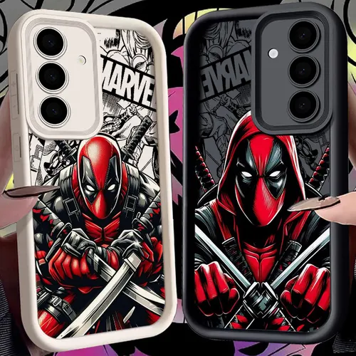 Swordman 데드풀 마블 삼성 갤럭시 S24FE 휴대폰 케이스, S24 S23 S21 S20 Fe S25 울트라 S22 플러스 S23 5G 충격 방지 후면 커버  Best5