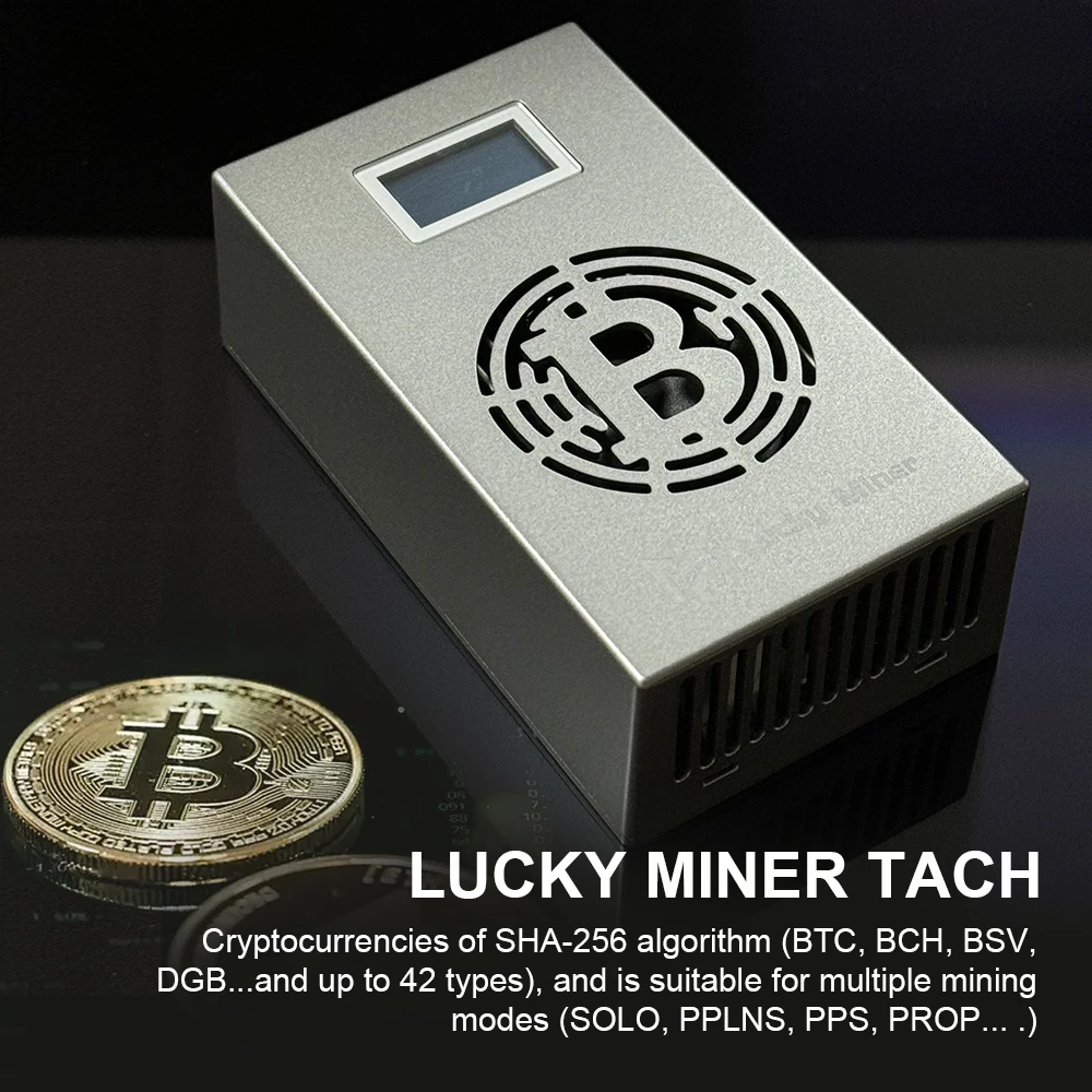 آلة التعدين المشفرة Lucky miner v6 btc bch bsv dgb bm1366 504gh/s sha256 lv06 ، شحن مجاني