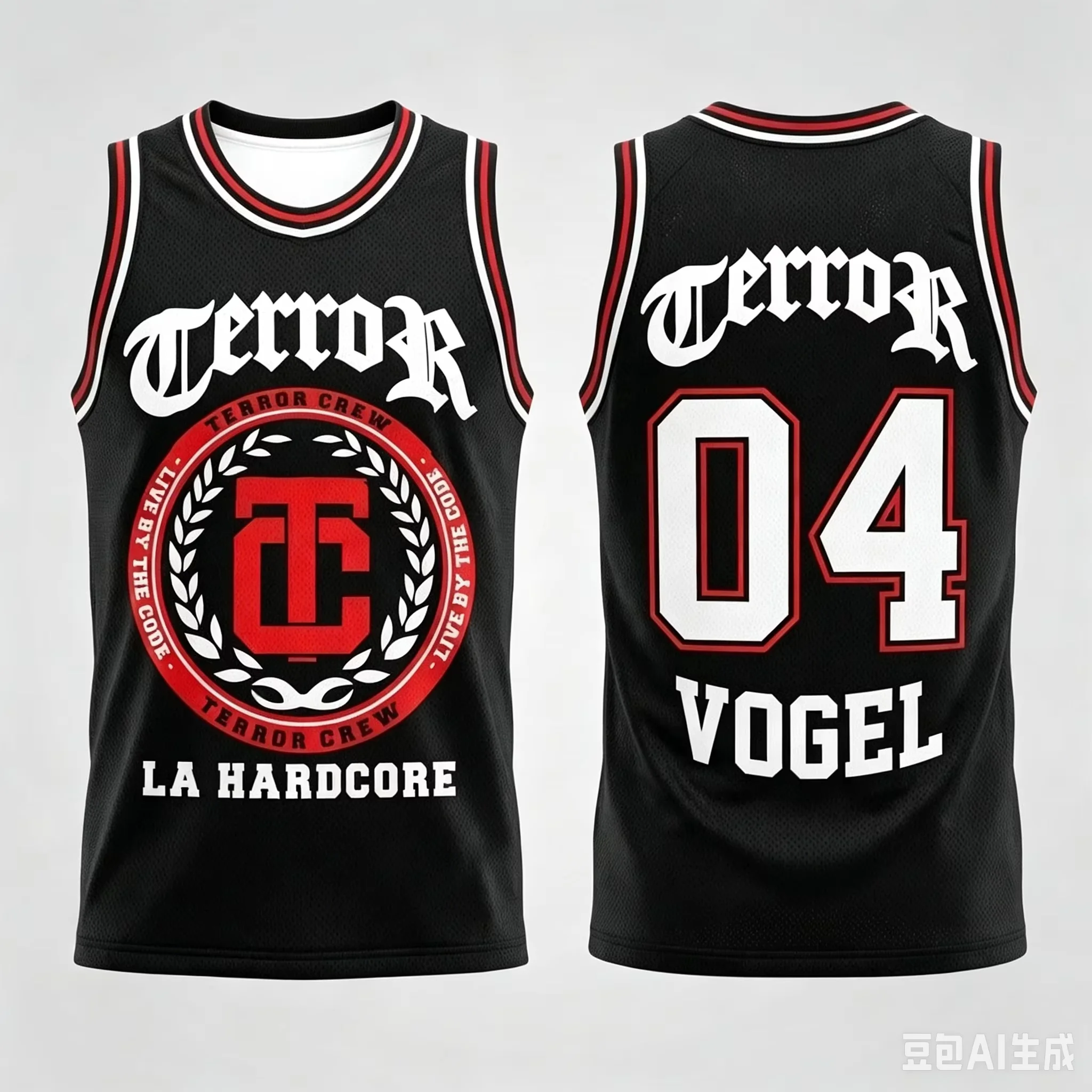 2026 Trendiges Mesh-Basketball-Tanktop, doppelseitiger Gothic-Kranz-Emblem-Print, locker sitzende ärmellose Streetwear-Weste für Kinder – Detail 5